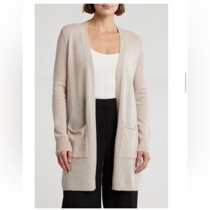 NWT T Tahari | Cashmere open-front cardigan | Gray Birch | Size S